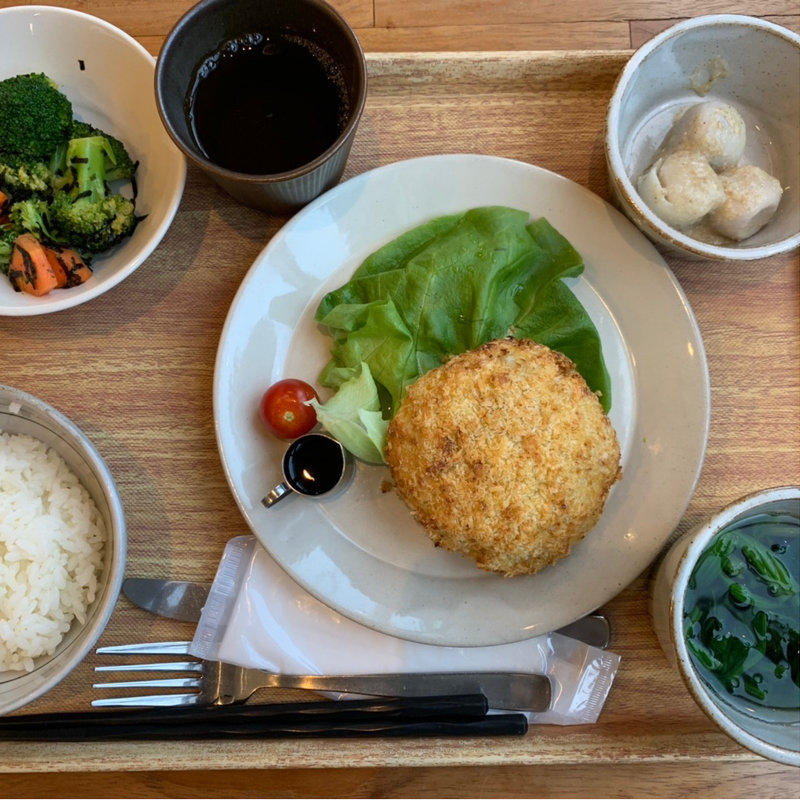 メンチカツ定食(北九州 タニタ食堂)