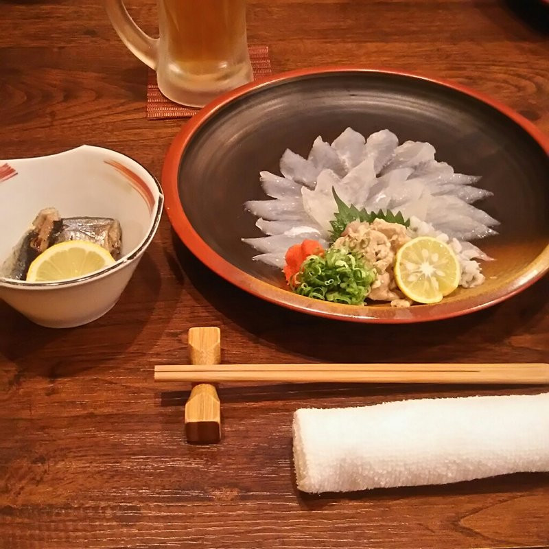 カワハギの薄造り(憂)