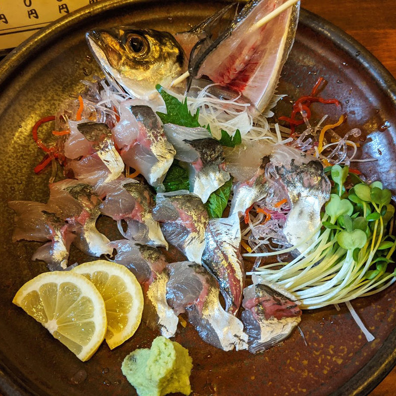 あじ活造り(肴処32)