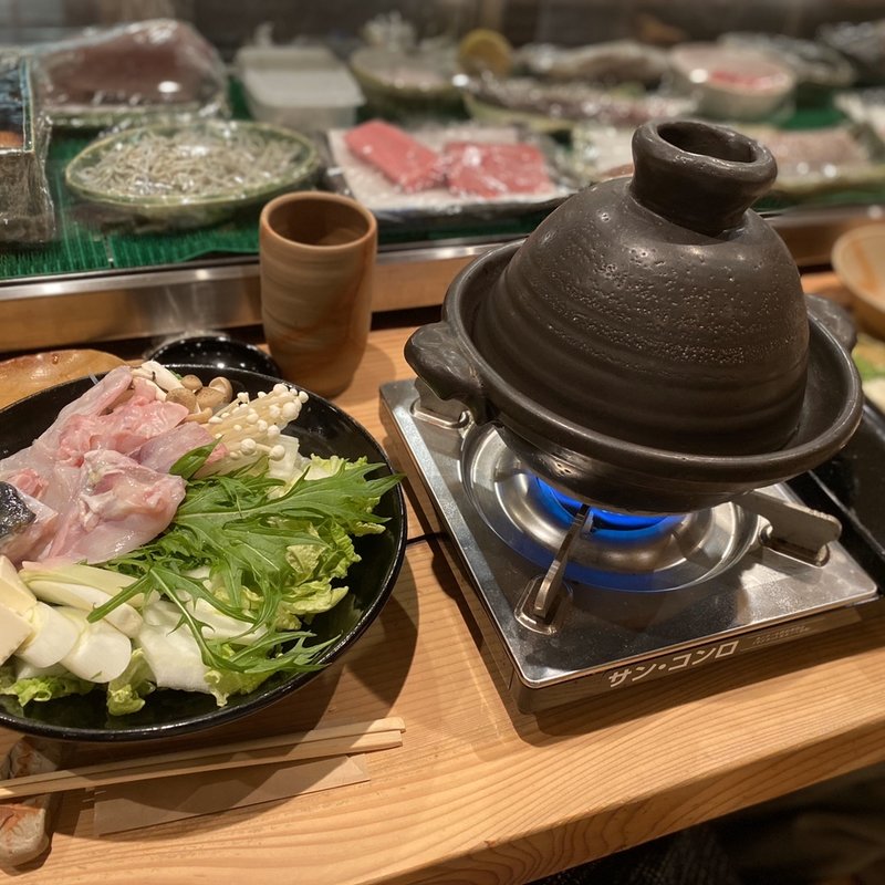 ふぐ極コース(ふぐ鍋)(魯山人 （ほっかいどうりょうり ろさんじん）)