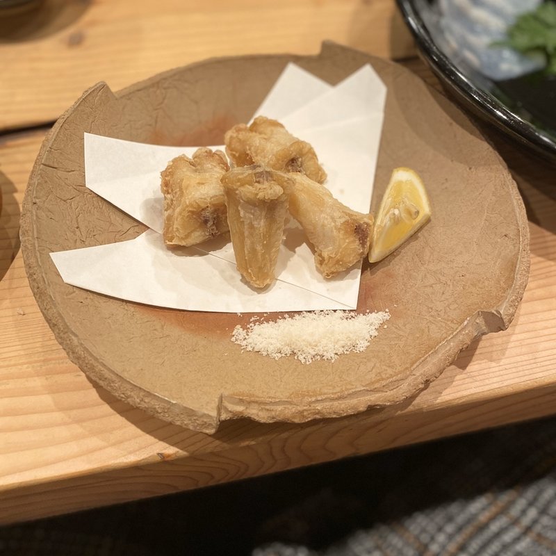 ふぐ極コース(ふぐ唐揚げ)(魯山人 （ほっかいどうりょうり ろさんじん）)