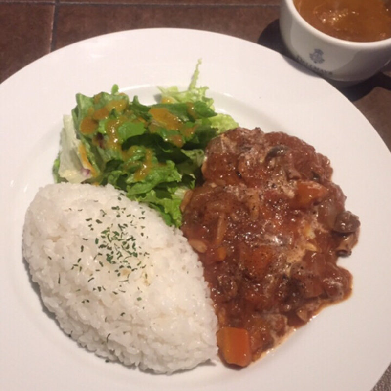 煮込みハヤシバーグ(パリカリ)