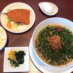 だんラーメン＋アジフライセット