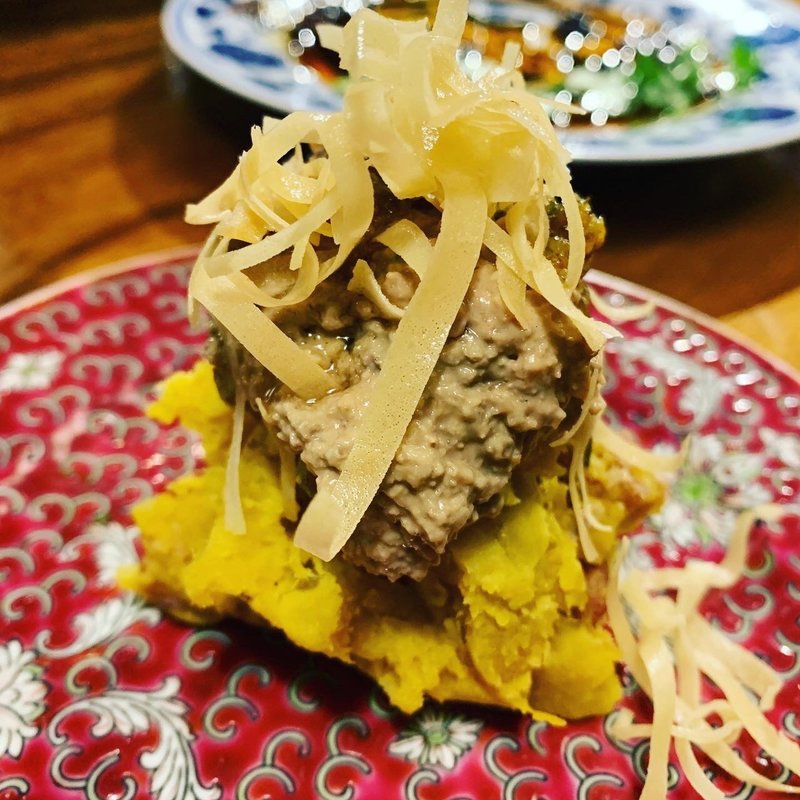 安納芋の腸詰肉パテ(六徳 恒河沙)