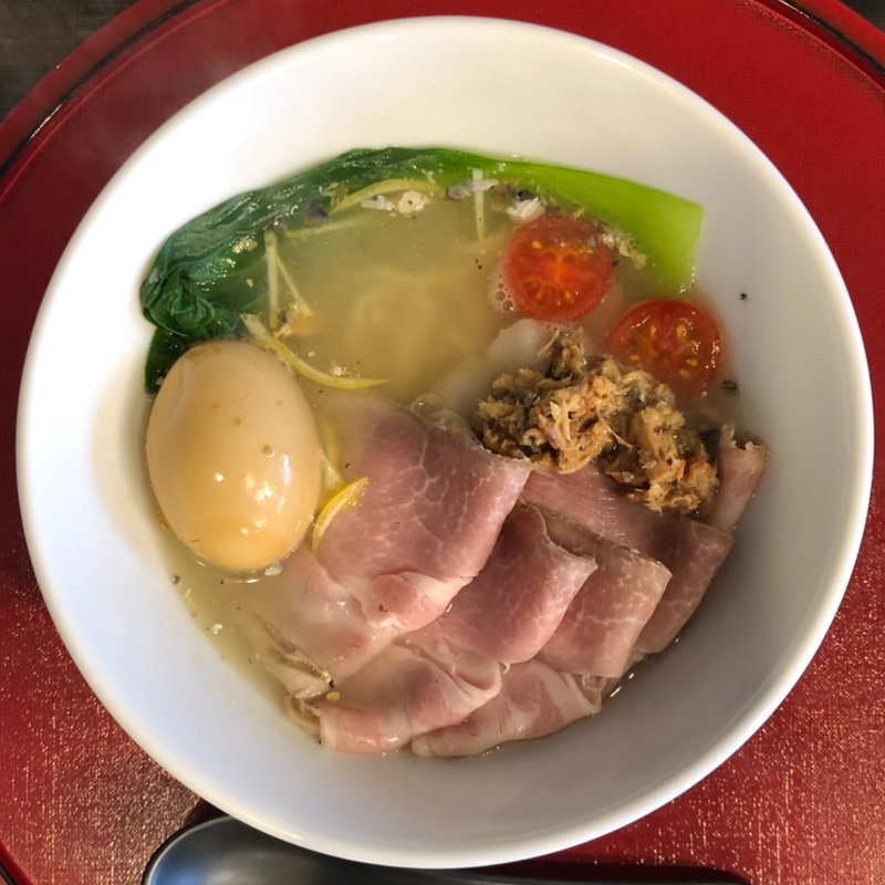 鯖の清湯ラーメン(鶏煮込みそば 至澄)