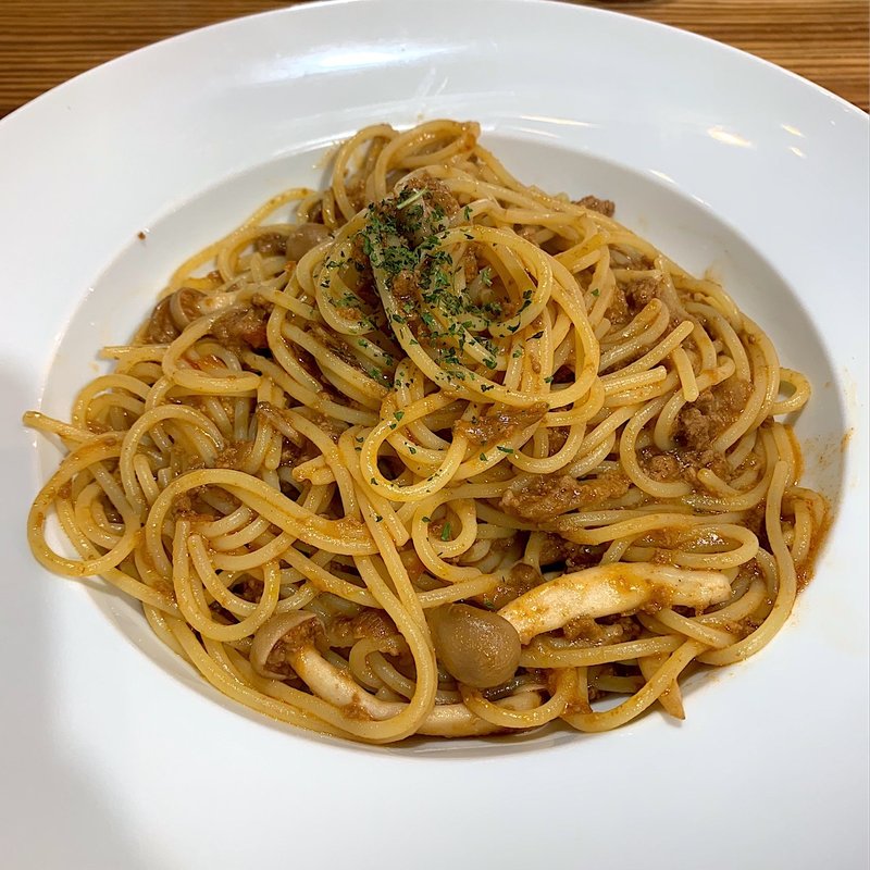 ロイヤル三元豚のポルチーニ茸ボロネーゼ(Dal Segno)