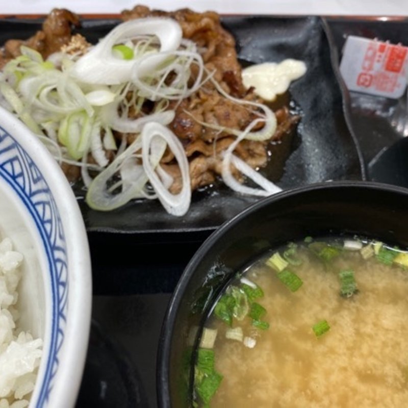 牛カルビ定食(吉野家 千日前店)