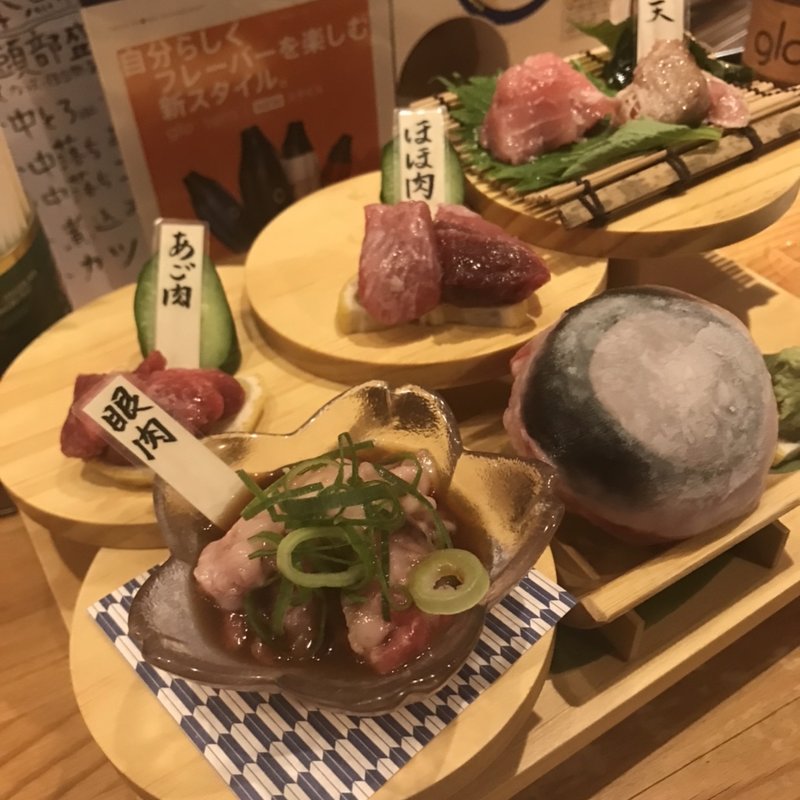 鮪盛り合わせ(やしの実食堂)