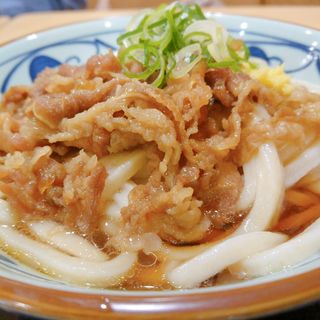 (冷) 肉ぶっかけうどん (丸亀製麺モザイクモール港北)