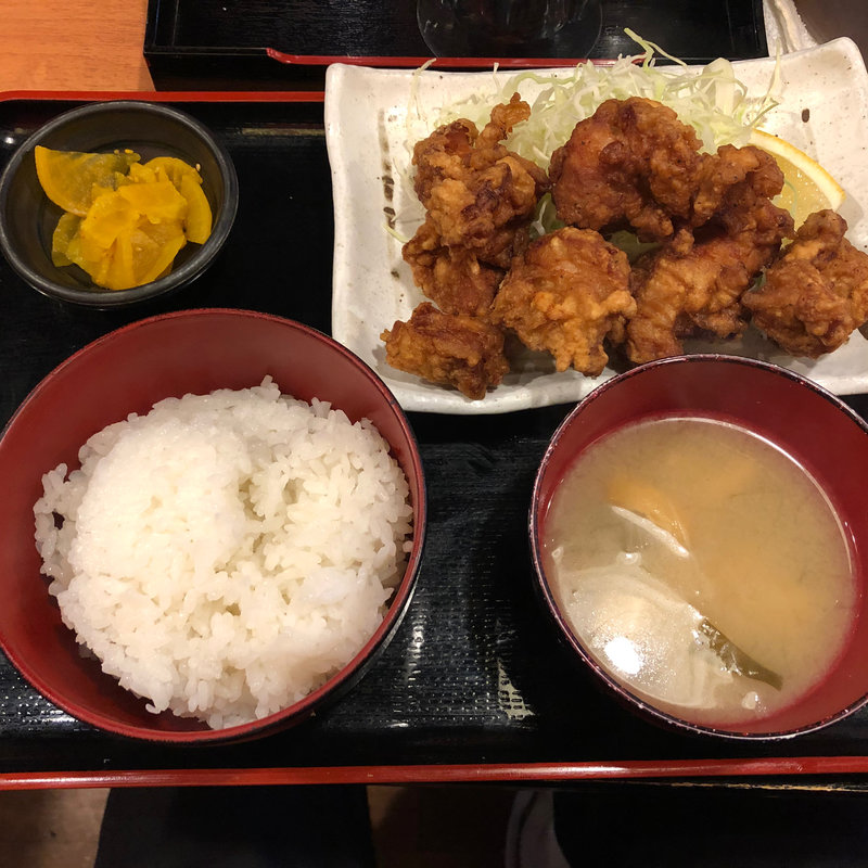 唐揚げ定食(吟くら あきば)