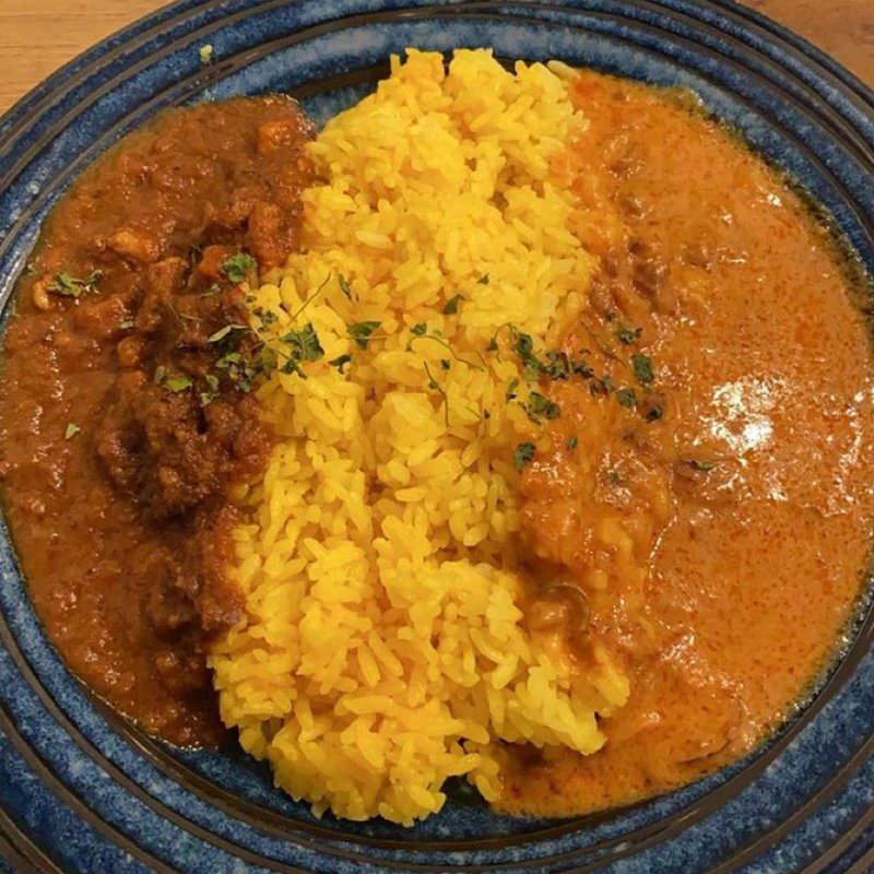 あいがけカレー(カリガリカレー)