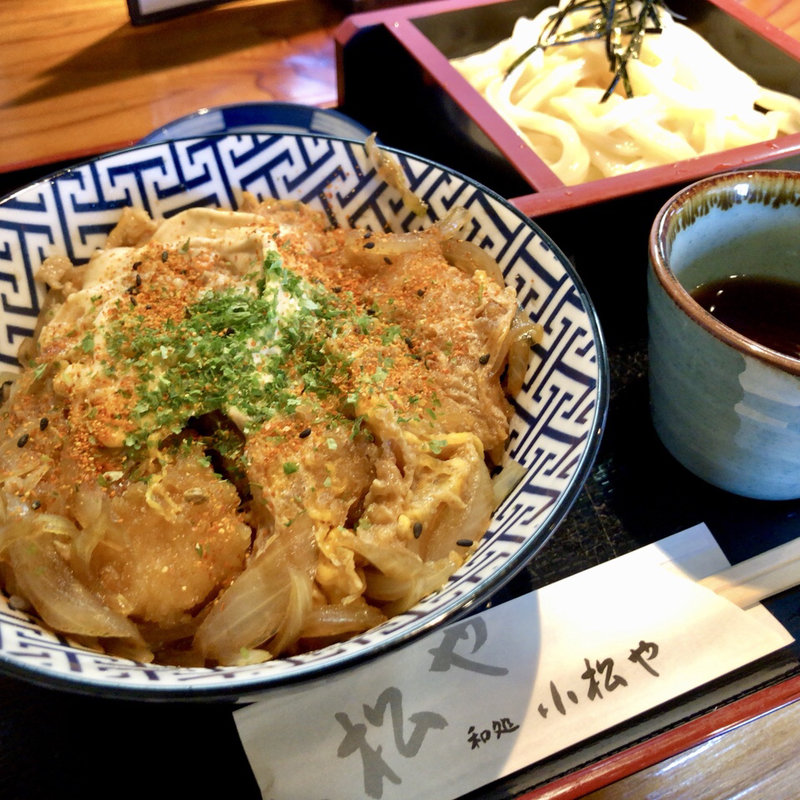 かつ丼うどんセット(和処 小松や)