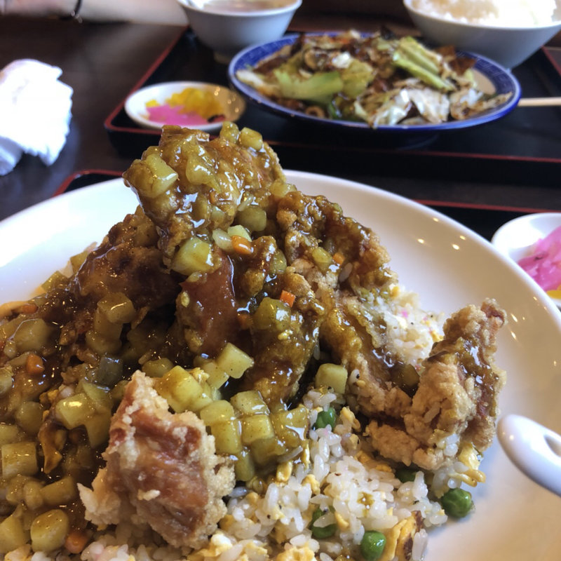 唐揚げカレーチャーハン(中華さくら)