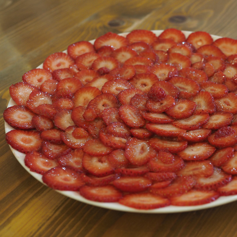 苺のクレープ＋ティー(かき氷研究所)