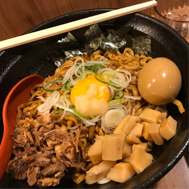 札幌まぜそば（激辛）(in EZO 本店)