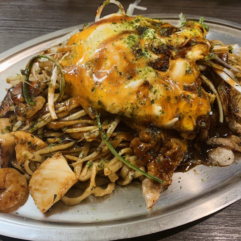 焼きそば　イカエビ入り　ソース　大(みかさ )