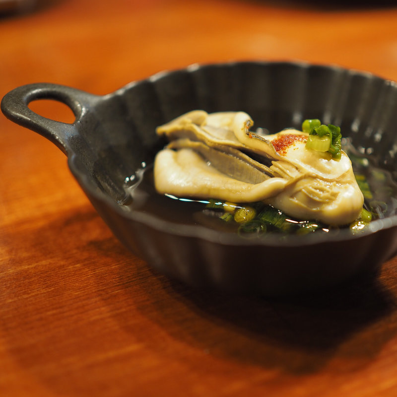 牡蠣昆布蒸し(カーリーカリー)