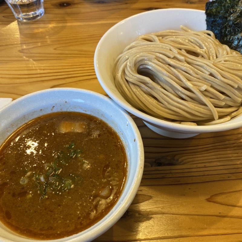 海老つけ麺 大盛(らーめん いつ樹 本店)