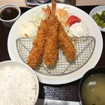 海老フライ定食(のものレストランみやこ品川店)