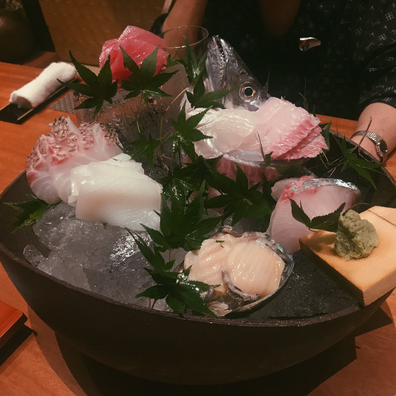 紀州刺身盛り合わせ(紀州山海料理 愚庵 丸ビル 丸の内店)