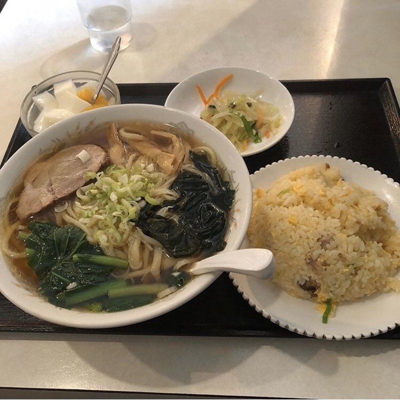 手打ちラーメンセット(銀座ヤンヤン)