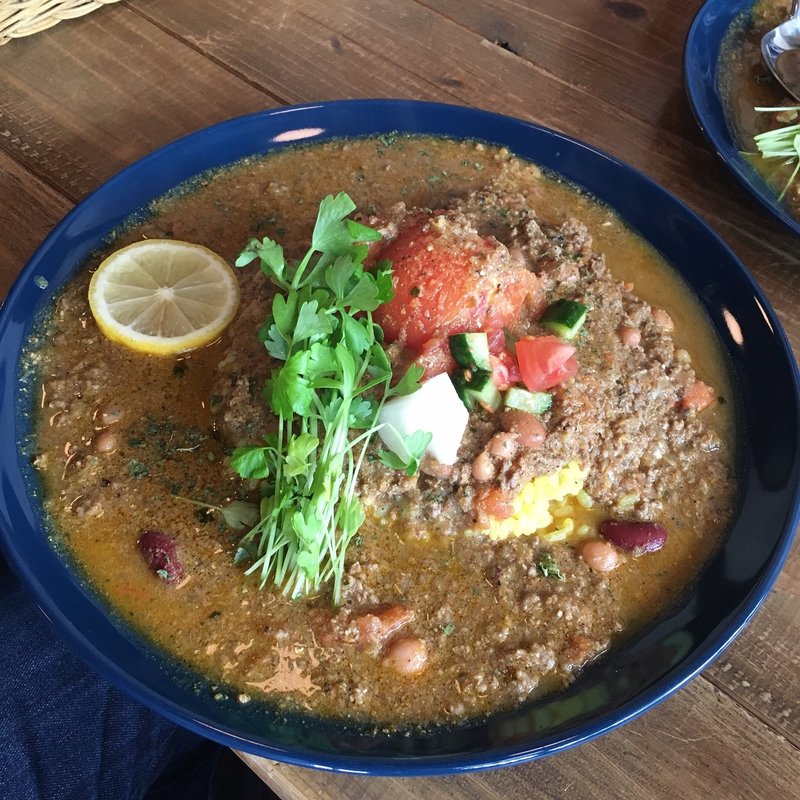 羊とフレッシュトマトのカレー(カフェバー イマドマ （Cafe Bar Ima Doma）)