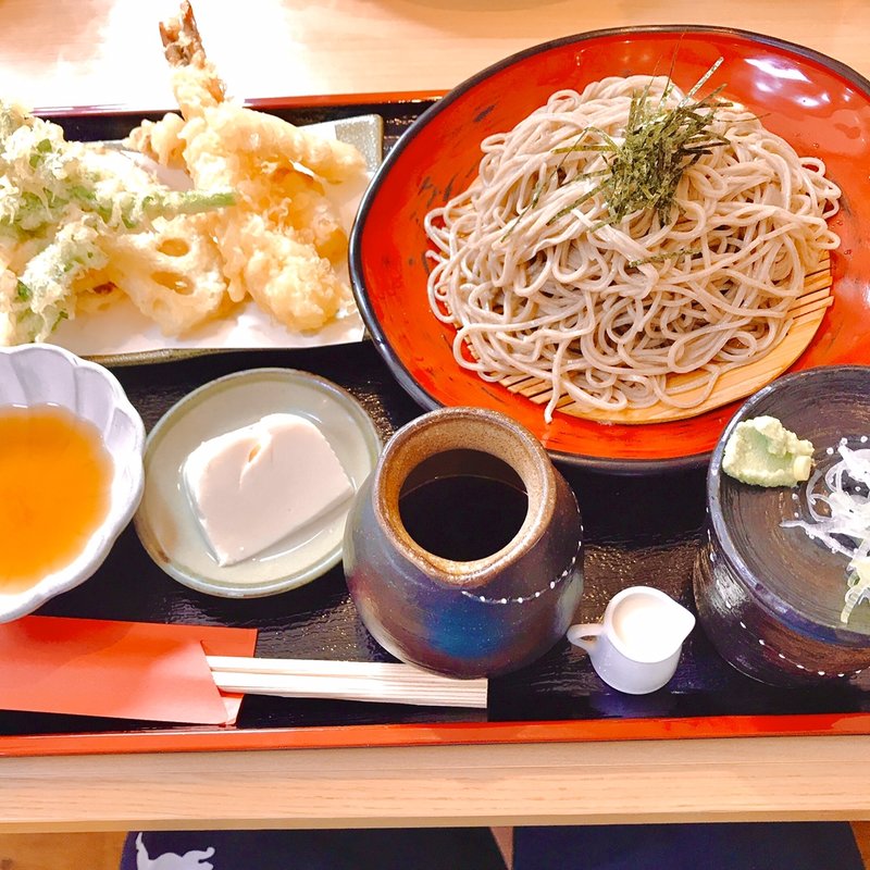 海老天ざる蕎麦(そば処　入四間)