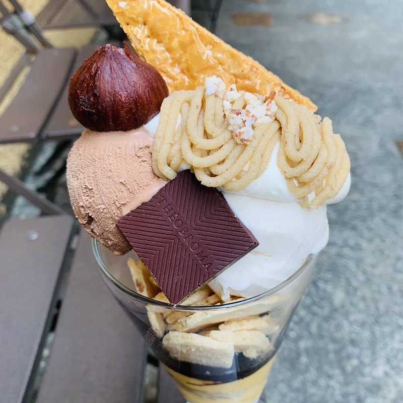 モンブランパフェ(ジェラテリア テオブロマ神楽坂店)