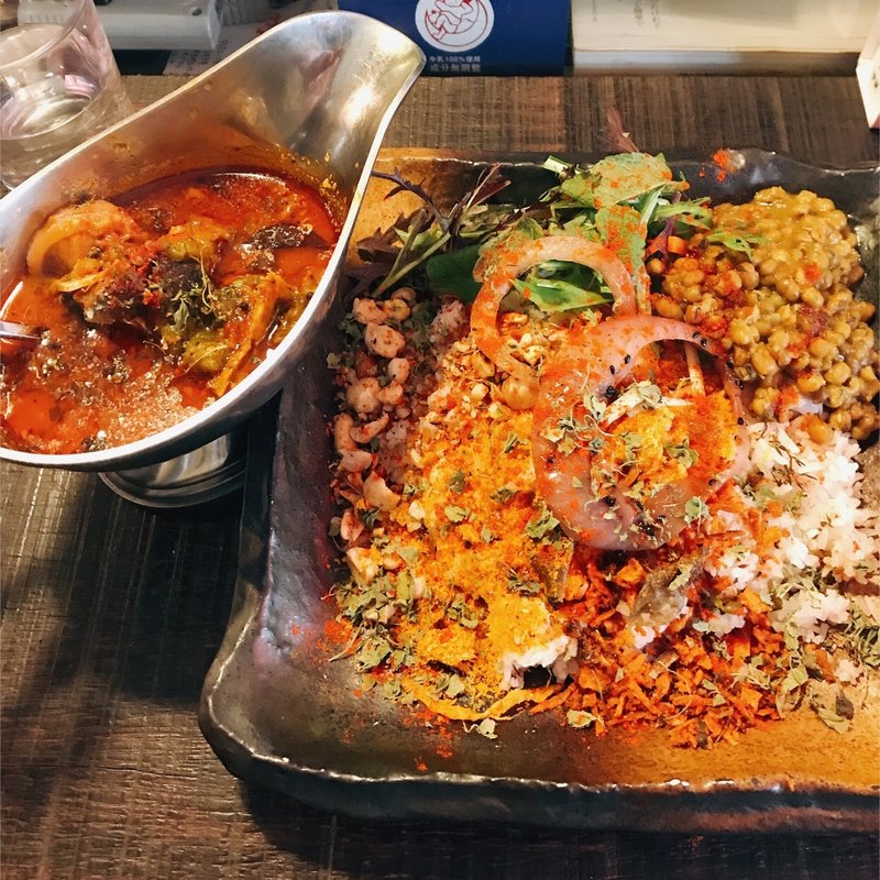 謎の現地ッポイプレート(大衆スパイス酒場 ニューヤスダヤ)