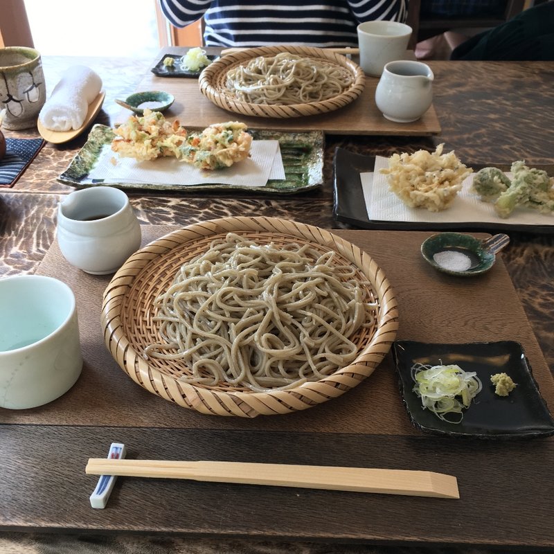 旬のかき揚げ天ざる(手打蕎麦こはし)
