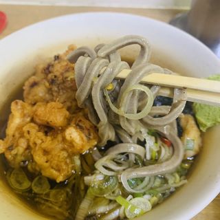 太蕎麦（冷し、げそ、海苔ちくわ）(一由そば )