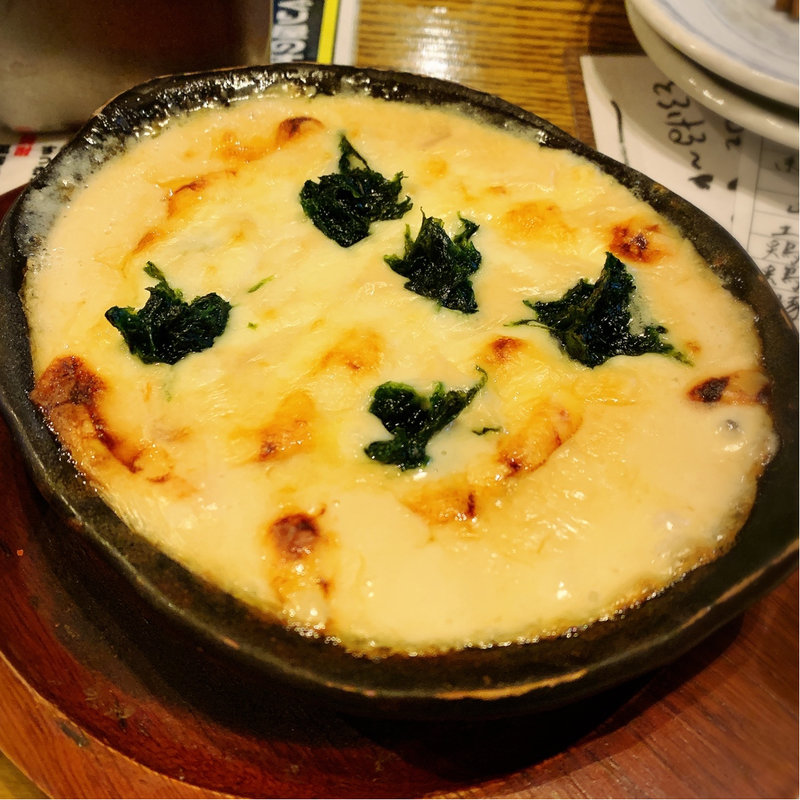 蛤と青のりのマカロニグラタン(はまぐり屋串左衛門)