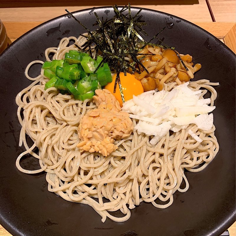 5種のネバトロぶっかけ蕎麦(そば代 菱正庵)