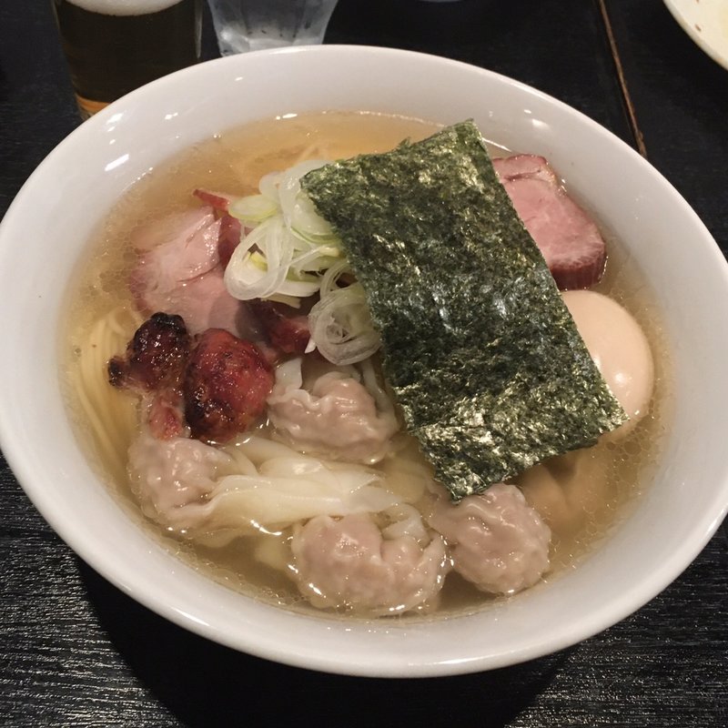 チャーシューワンタンメン(塩)味玉(支那ソバ　小むろ )