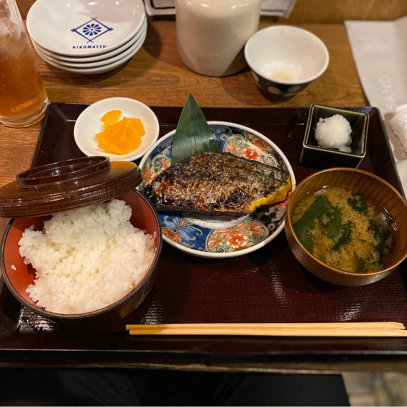 サワラの西京焼き定食(菊松食堂)