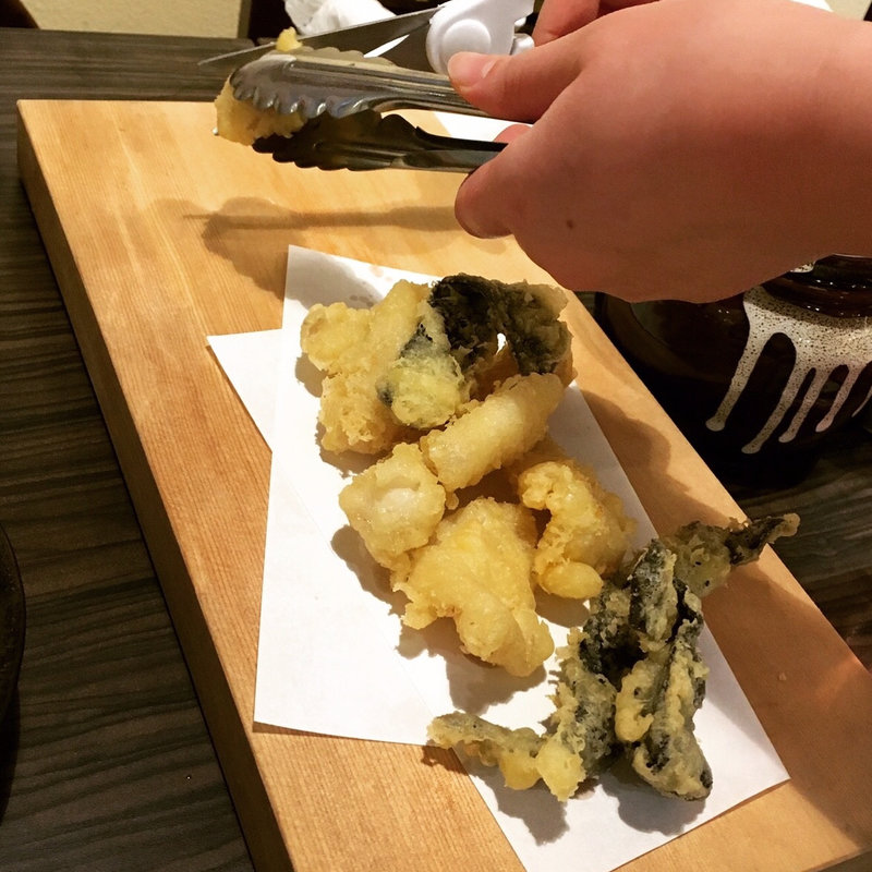 ホルモン天ぷら(金ぷら屋)