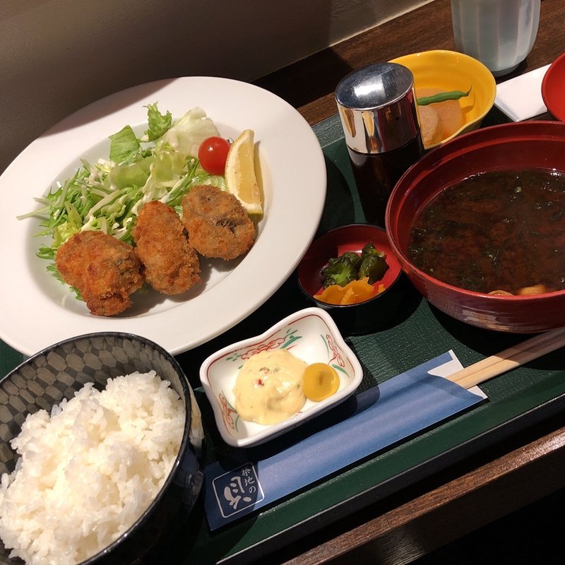カキフライ定食(築地の貝)
