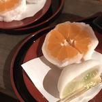 丸ごとみかん大福と抹茶セット(菓舗 カズナカシマ （菓舗 KazuNakashima）)