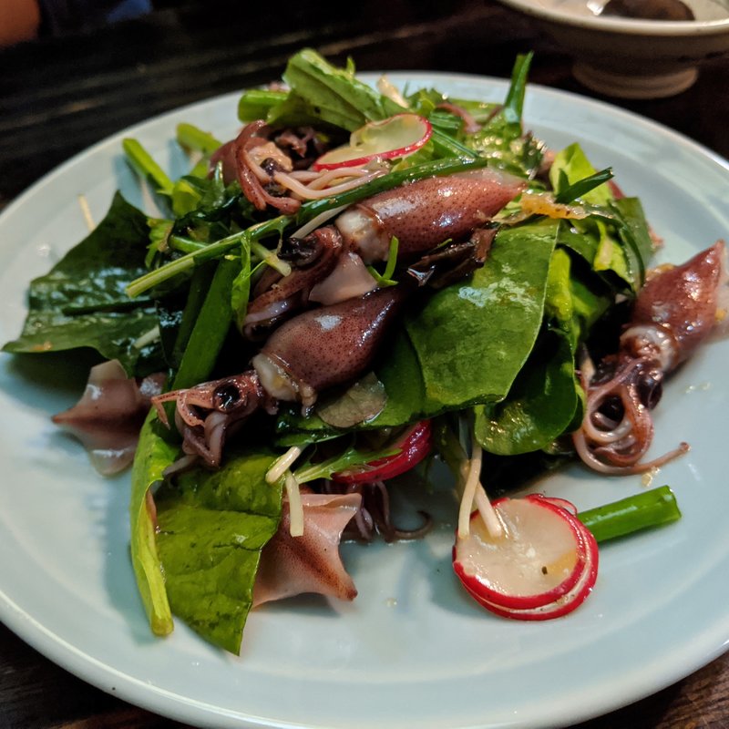 ホタルイカのサラダ(大衆料理　川治 )