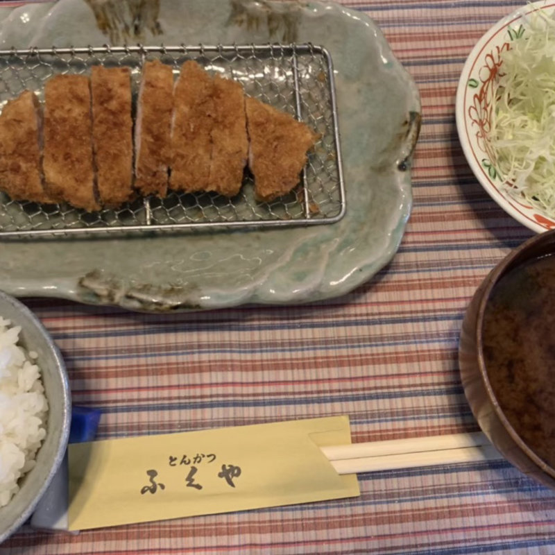 ロースかつの定食(ソース)(ふくや )