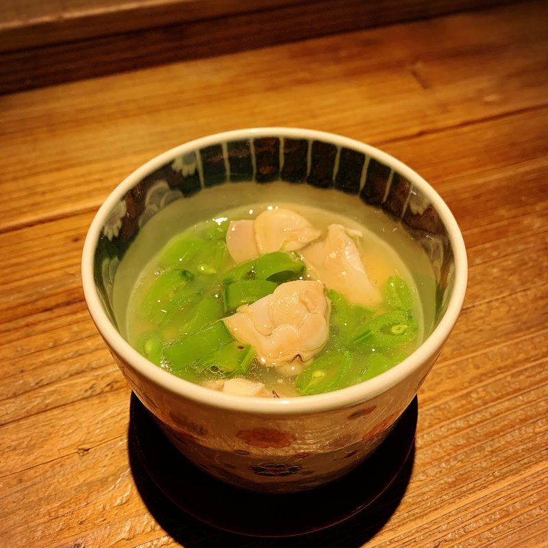蛤とスナップえんどうの茶碗蒸し(酒井商会)