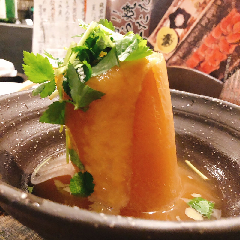 風呂吹き大根 柚子味噌掛け(炉端の佐藤)