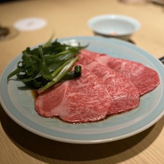 神戸牛のサーロインの焼きすき(雪月花 たなかさとる)
