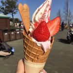 いちごミルク(まきばカフェ)