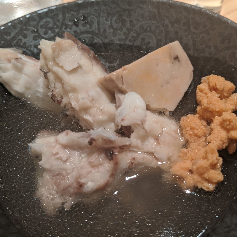 鯛、鯛卵、あん肝(波やし)