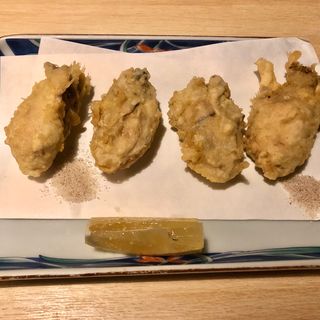 牡蠣の天ぷら (手打ち蕎麦 慈玄)