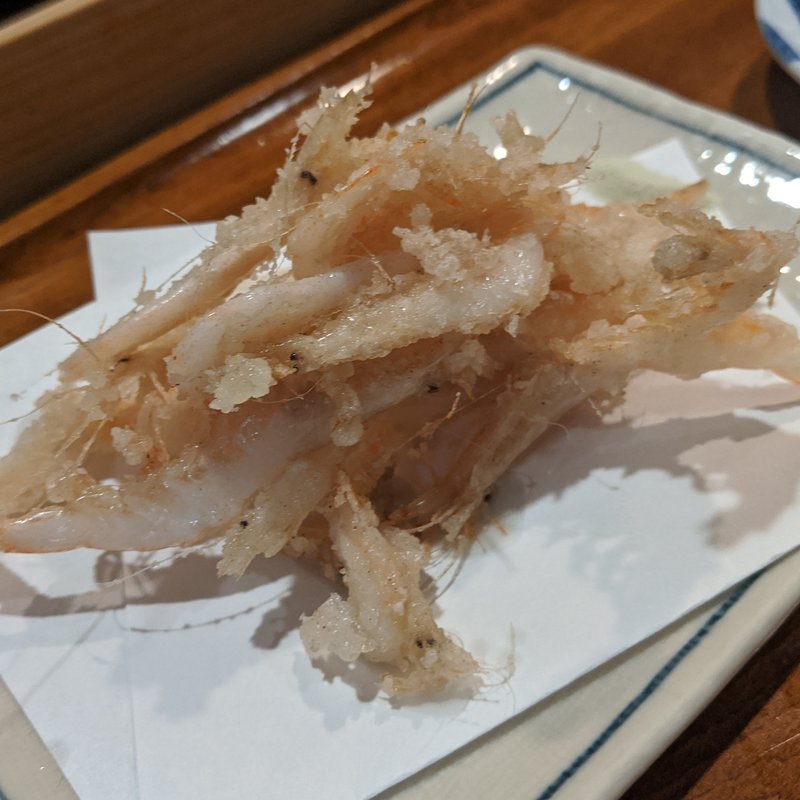 白エビ唐揚げ(鮨 波づき)