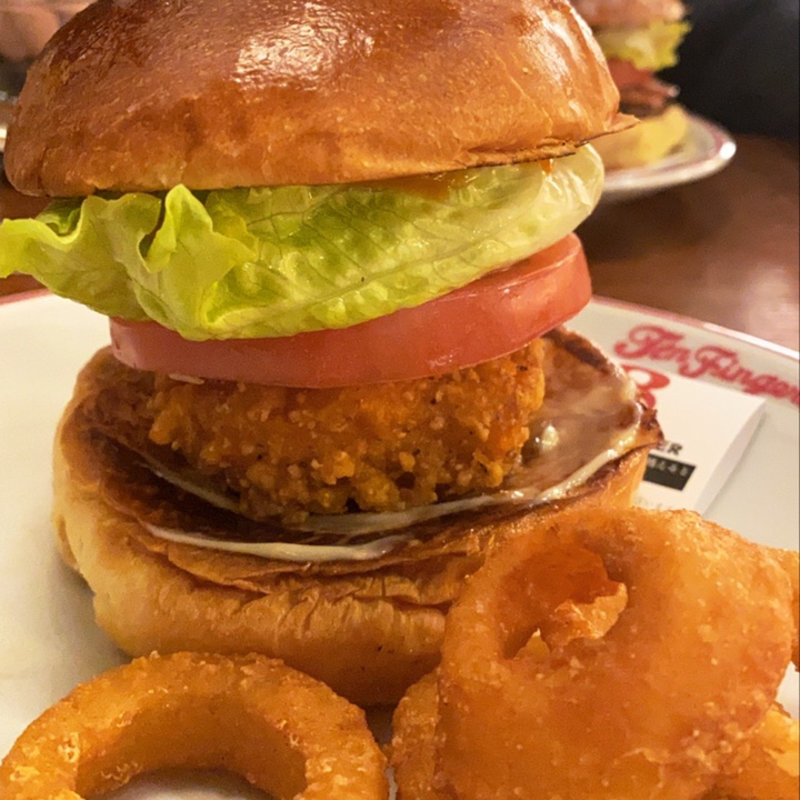 フライドチキンバーガー(テンフィンガーズバーガー)