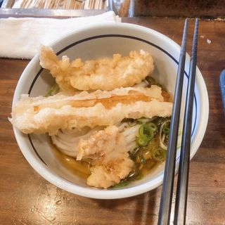 とり天ちくわ天うどん・冷