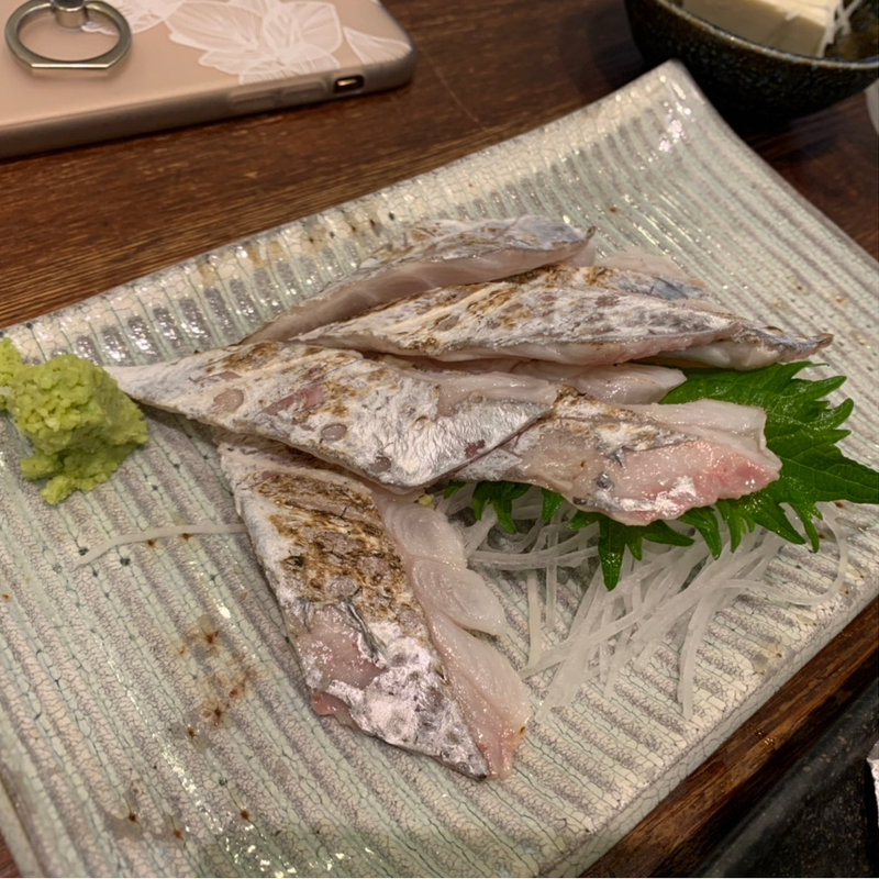 刺身　太刀魚炙り(めしや 大磯港)